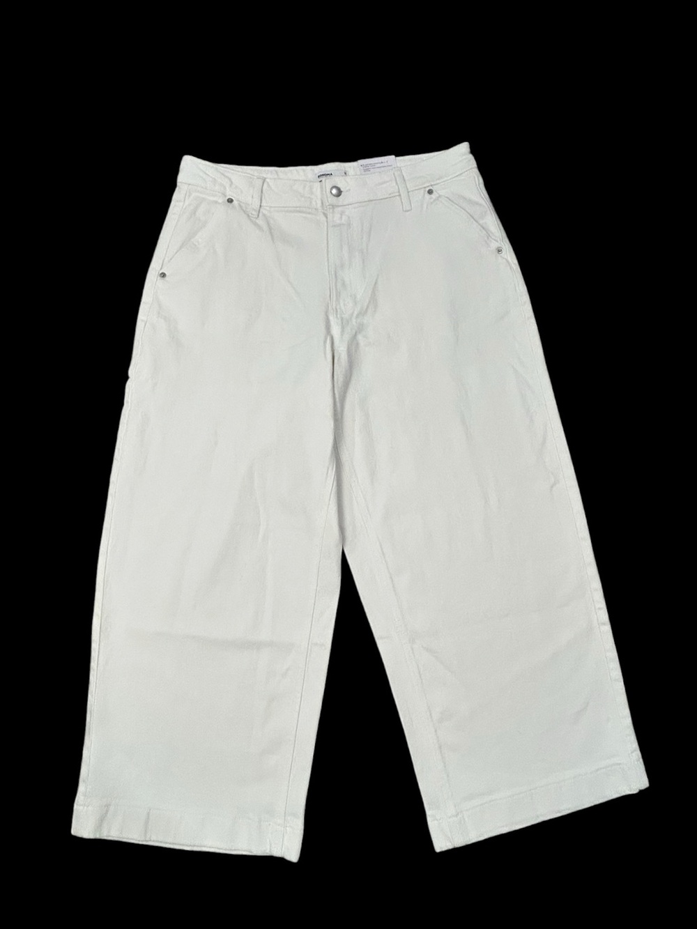 NEW Sonoma Trouser High Rise Wide Leg Balloon Ankle Jeans Women’s 16 White Denim
